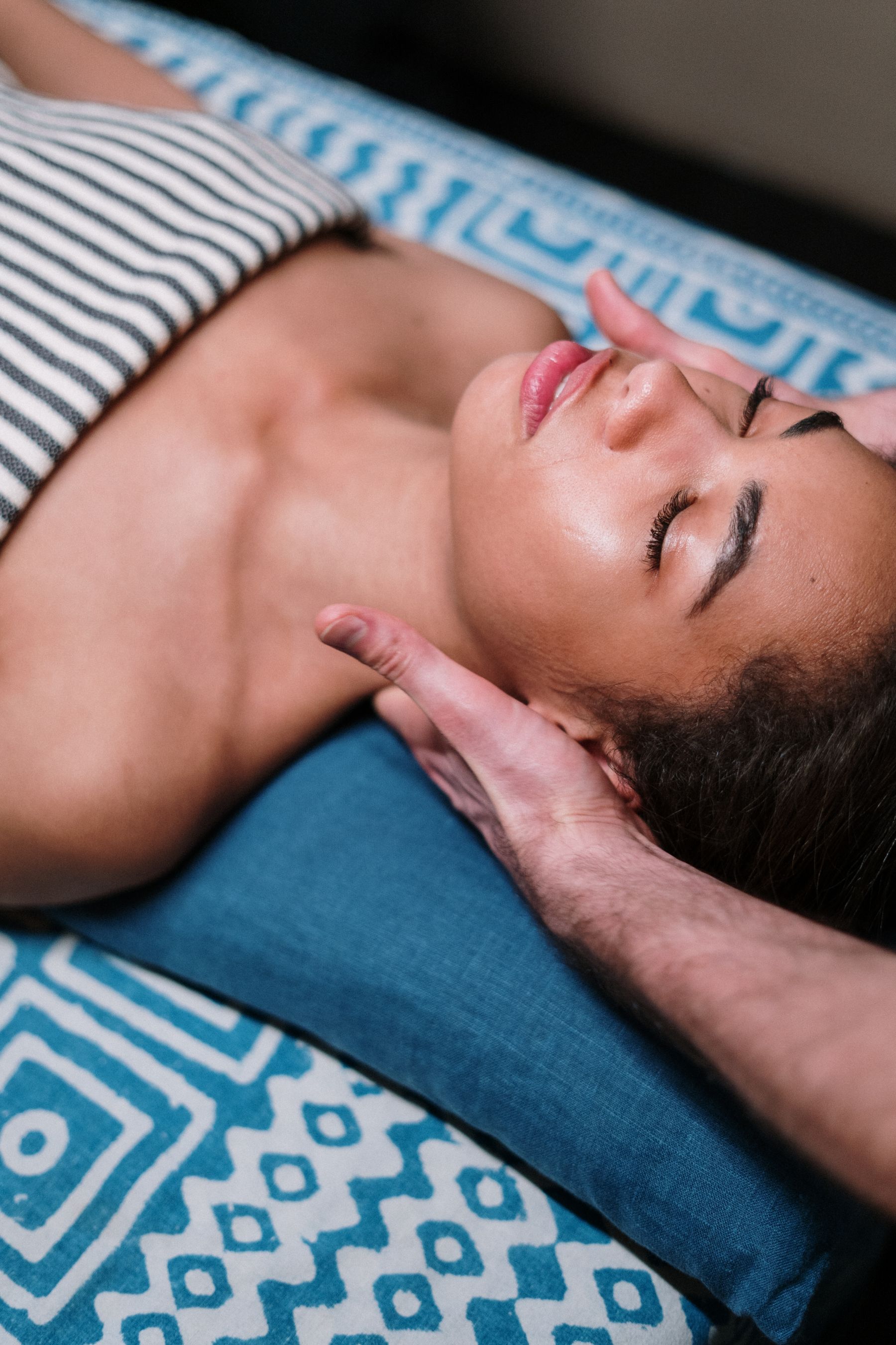 Quiet facial treatment in a private room